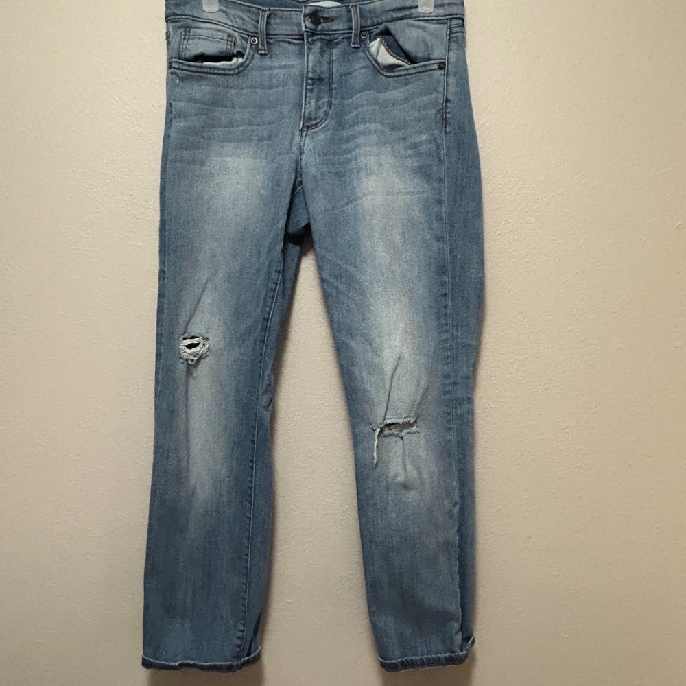Banana Republic Straight Holy Jeans Women 29 Petite Blue Cotton Blend 2016 Used